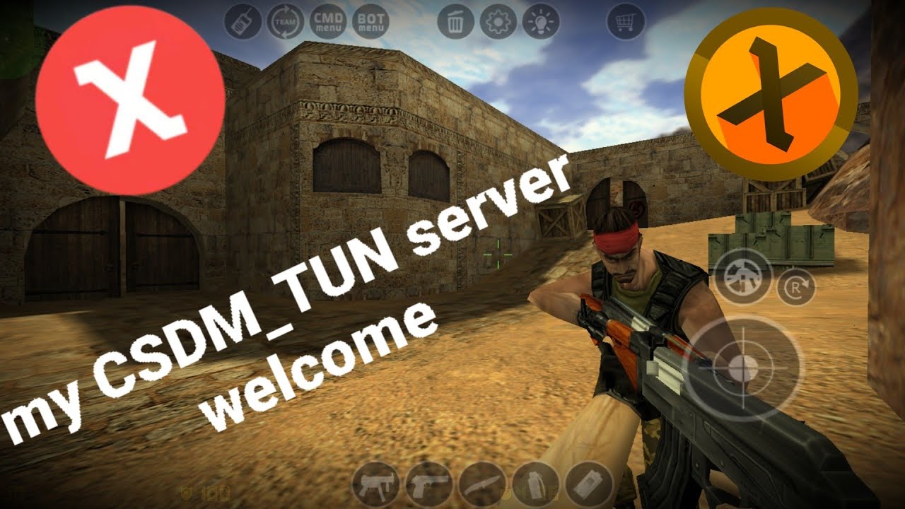 my CSDM_TUN dedicated server on xash3d cs16client welcome to join de ...