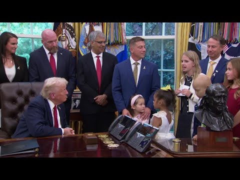 RAW Donald Trump Speaks With Childhood Cancer Survivors