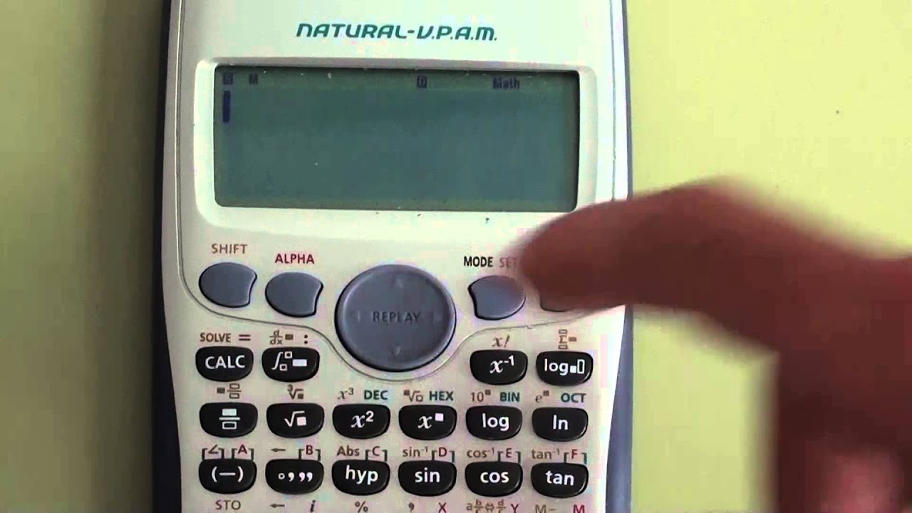 cebra en voz alta Usual Cómo resetear calculadora (configuración predeterminada)(pasos en  descripción) - YouTube