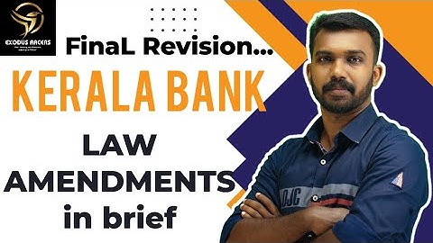 COOPERATIVE LAW AMENDMENTS | KERALA BANK | cseb exams