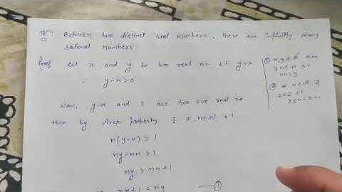 Sequence and series between two real no. There are infinity many rational and irrational no