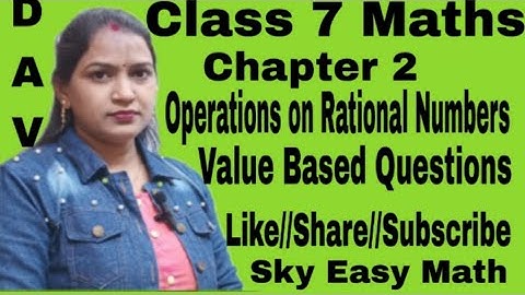 DAV class 7 maths chapter 2 Value Based Question Solution