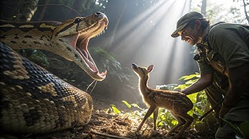 Brave Heroes Save Baby Fawn from Giant Python Attack 🐍 | Prehistoric Jungle Rescue