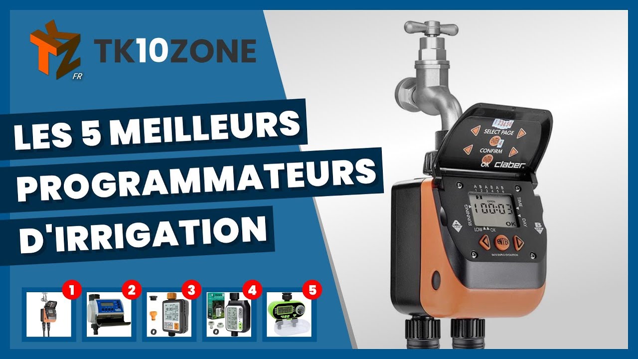 Claber Aquauno Select - Programmateur D'Arrosage Automatique 1 Voie, 63 Programmes, Facile à Installer Sur Robinet