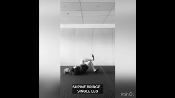 Supine Bridge   Single Leg