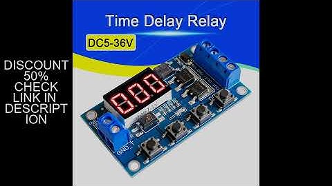 DC5-36V Dual MOS LED Digital Time Delay Relay Trigger Cycle Timer Delay Switch Circuit Board Timing