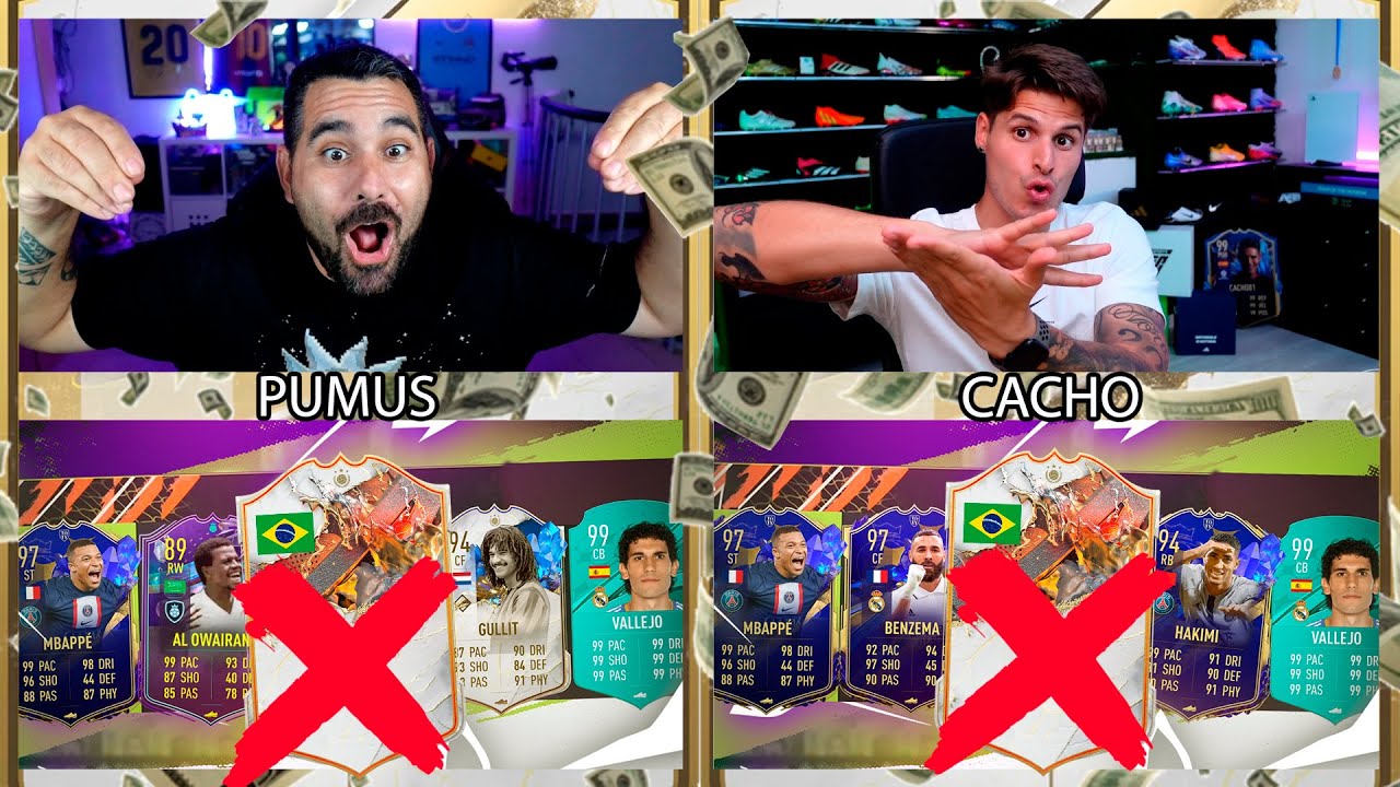 SÚPER FUT DRAFT MILLONARIO DESCARTANDO ICONO BRA/FRA/HOL vs Cacho !!!