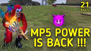 SOLO VS SQUAD || MP5 POWER IS BACK🔥 ??? DESTROYING ENEMIES WITHOUT MERCY!!! || 90% HEADSHOT INTEL I5