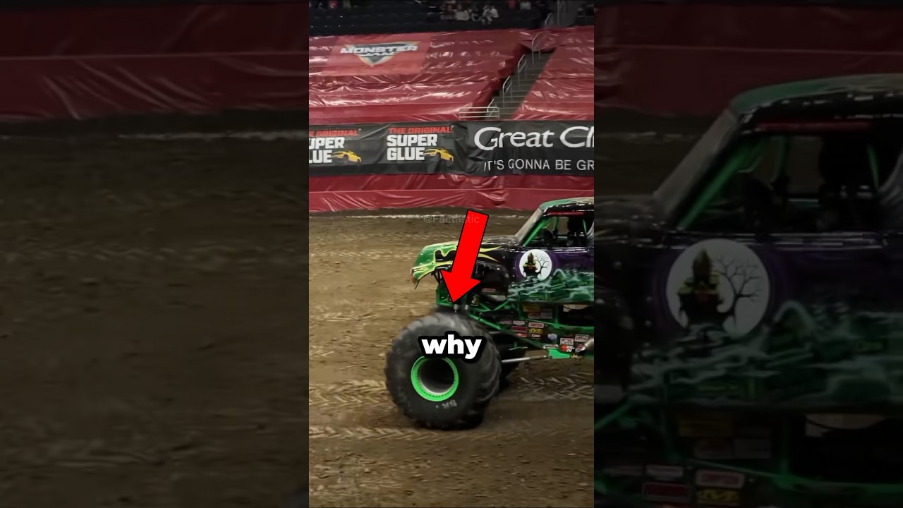 Why Monster Trucks Have Big Tires? 🤔
