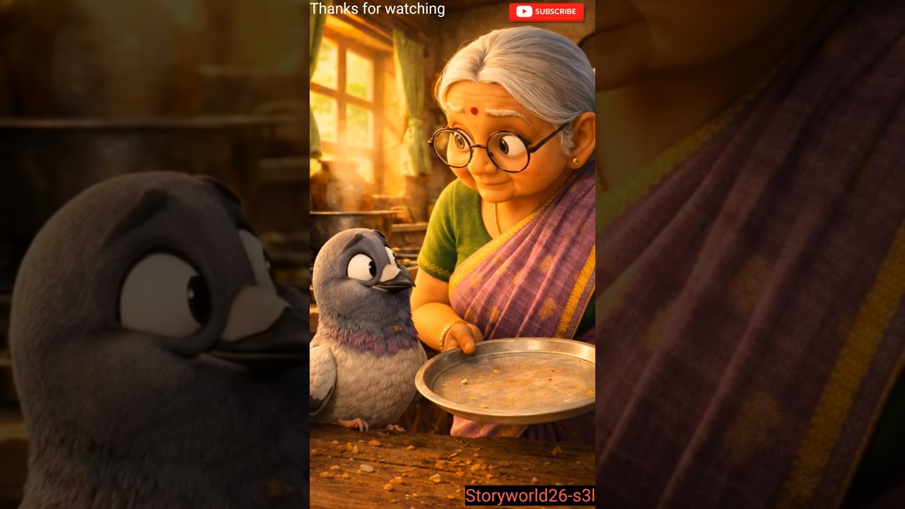 The Greedy Pigeon’s Trouble 🐦😱 | Grandma’s Sweet Lesson 