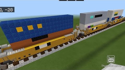 Minecraft intermodal well car tutorial