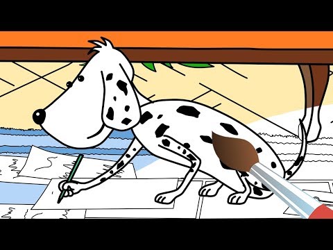 Раскраска - Учим цвета с Царевной - Новогодняя - Развивающие мультики для малышей