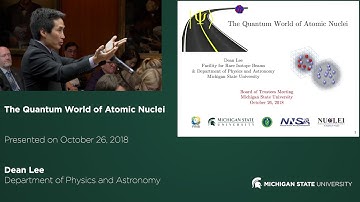 The Quantum World of the Atomic Nuclei