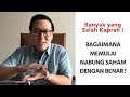 Nabung Saham Yang Salah & Bagaimana Solusinya