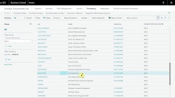[Accountancy] Suggest Vendor Payments - Microsoft Dynamics 365 Business Central
