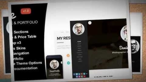 ME - Multipurpose Resume  One Page Portfolio + Download