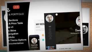 ME - Multipurpose Resume  One Page Portfolio + Download