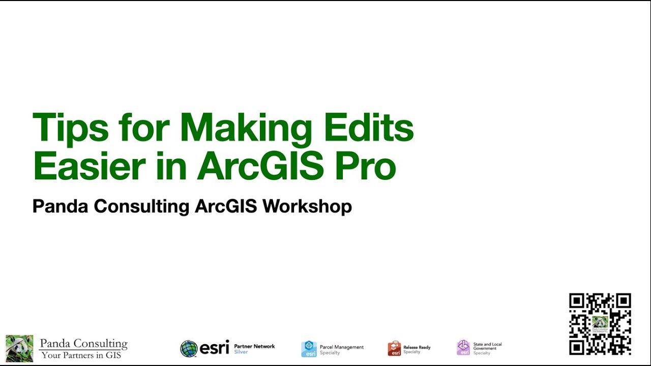 Tips to Make Editing in ArcGIS Pro Easier August 2024 - YouTube