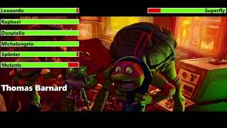 Teenage Mutant Ninja Turtles: Mutant Mayhem (2023) Final Battle with healthbars 1/3 by Thomas Barnard the Healthbars Guy 33,221 views 3 months ago 3 minutes, 48 seconds