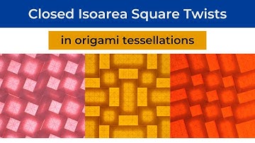 Closed Isoarea Square Twist Origami Tessellation Tutorial