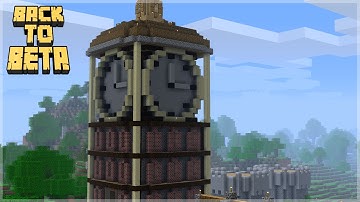 Building a Working Clock Tower in Beta Minecraft