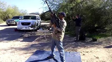 Barrett  Model 82A1 from the shoulder