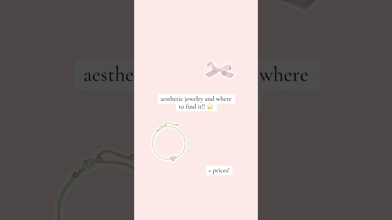 cute + aesthetic jewelry and where to find it!! 🧸 