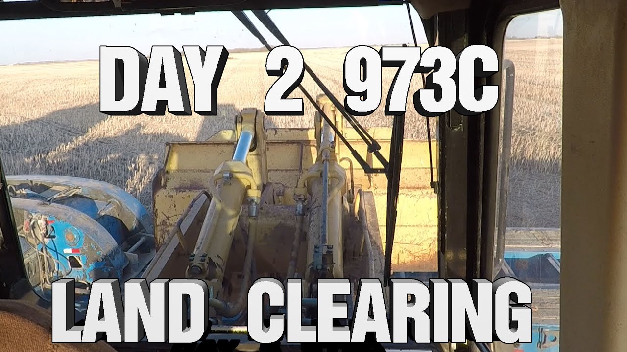Day 2 Land Clearing 973C Cat Track Loader - YouTube