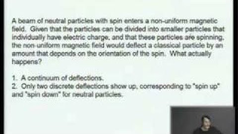 Physics Lecture: Quantum Tunneling and Spin