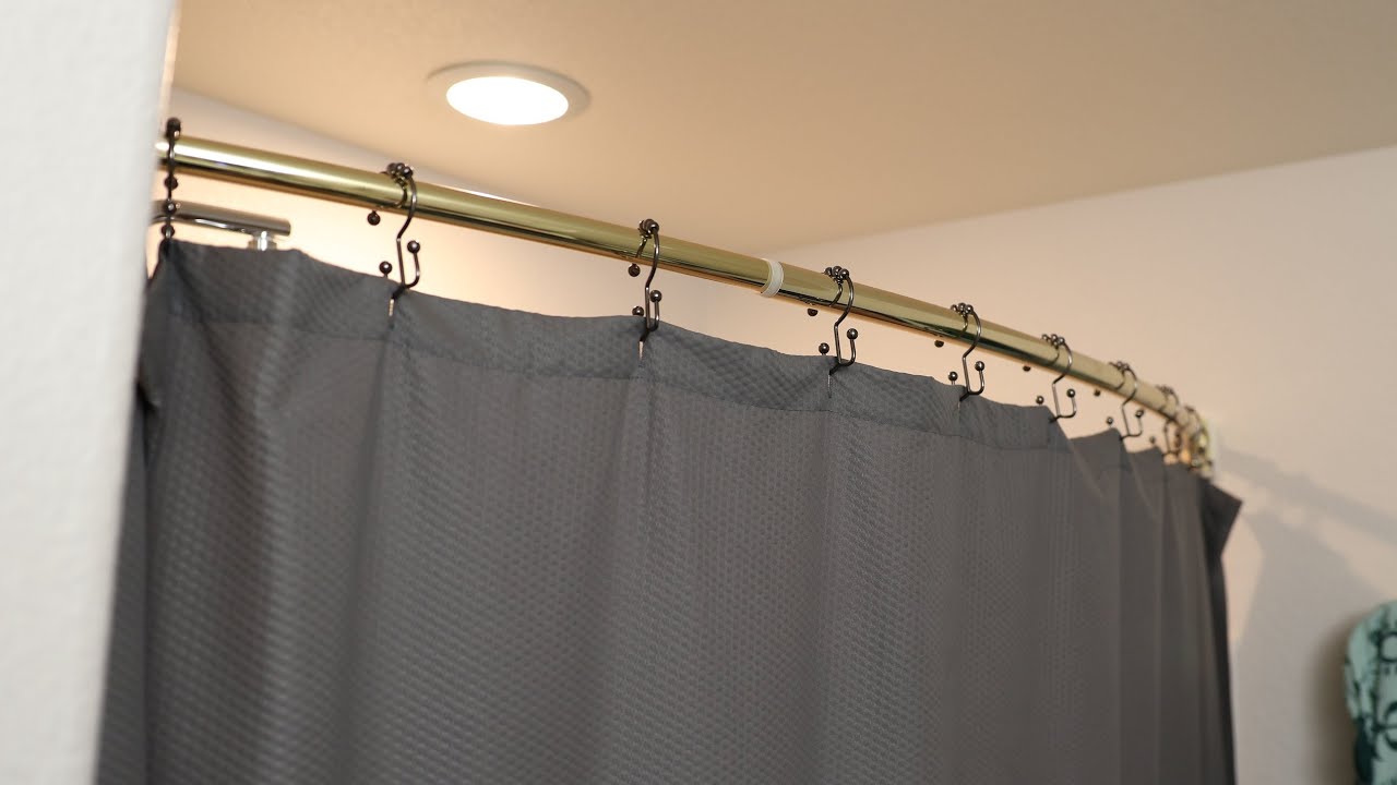 Installing A Curved Shower Curtain Rod