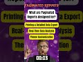 #Paginated Reports of PowerBI #powerbidashboard #powerbireports #powerbianalytics #powerbietl