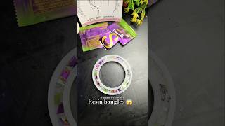 chocolate wrapper Preservation Resin bangles 😍❤️ #shorts #shortfeed #maanviresinstore #resinart