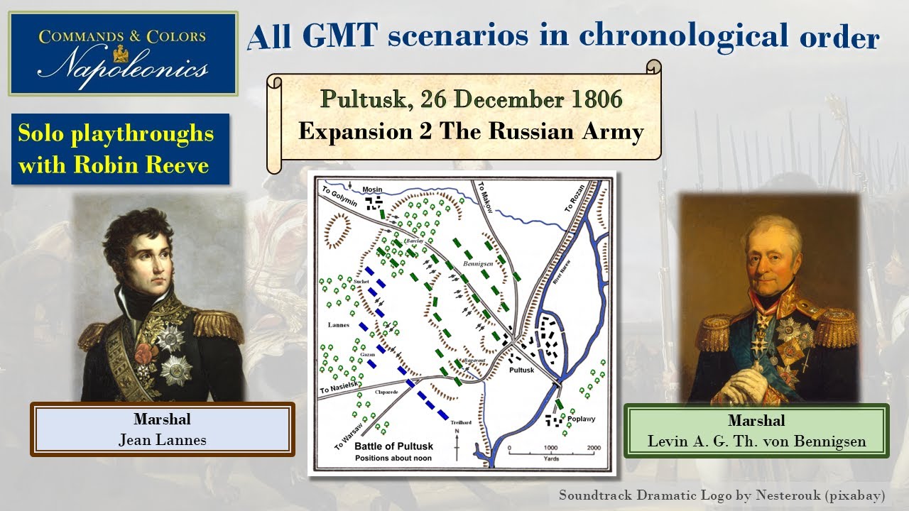 CC Napoleonics, solo playthrough, Pultusk, 26 December 1806
