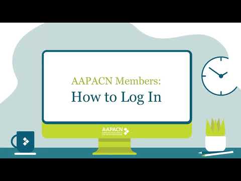 AAPACN How to Login