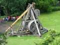 Trebuchet shooting a fireball