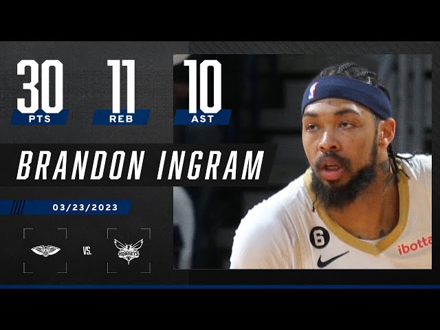 Ingram's 1st triple-double lifts Pelicans past Hornets