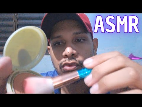 ASMR Caseiro Maquiando Você - Para Dormir Rápido - Atenção Pessoal