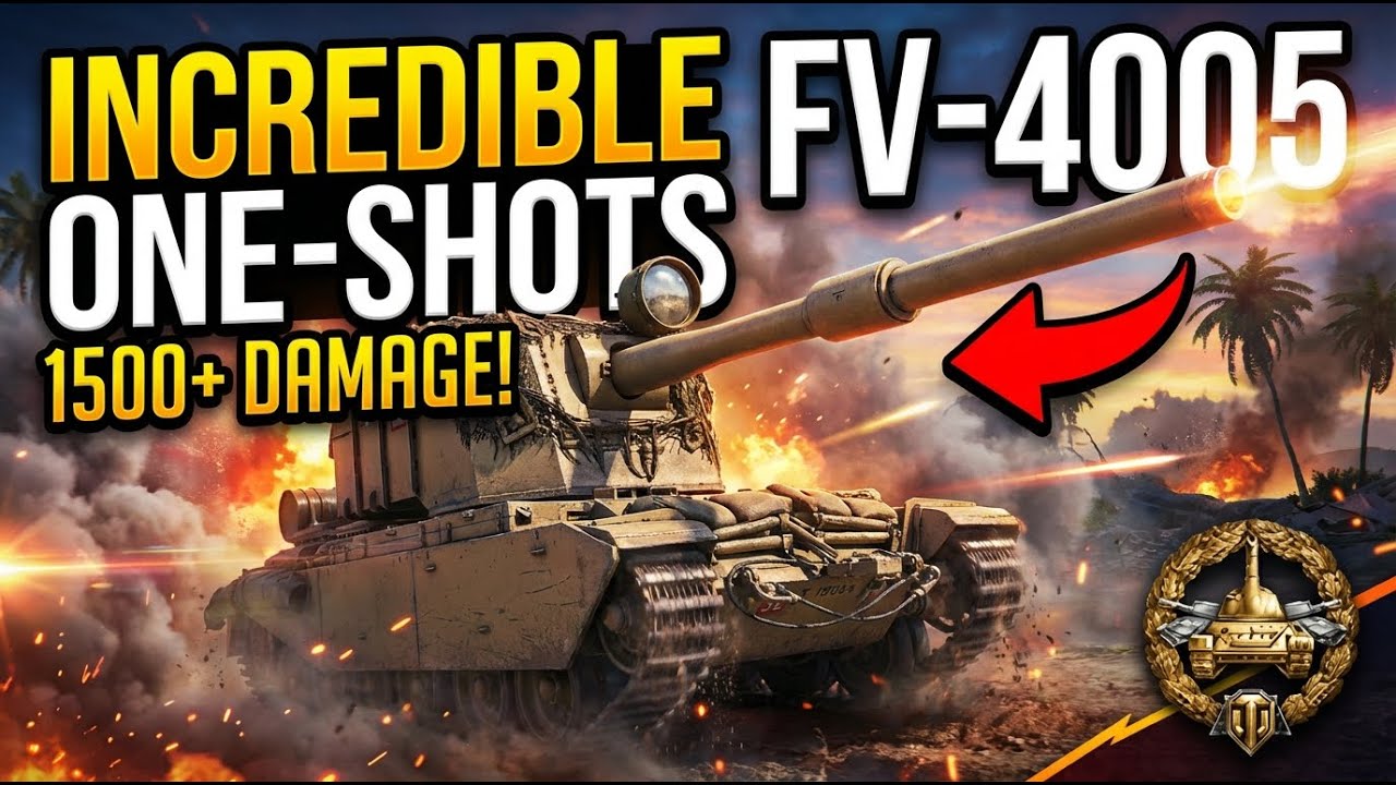 The FV4005 Destroys Enemies with a Shot | World of Tanks