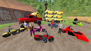 Motorcycle Crew Chases Car Thief | Farming Simulator 22 screenshot 4