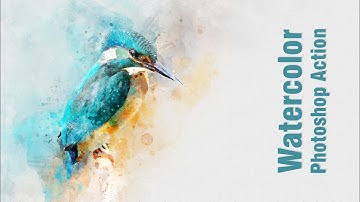 Watercolor Photoshop action tutorial | Photoshop tutorial