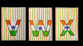 V W X 🇮🇳 Patriotic Drawing | Independence Day Art for Kids