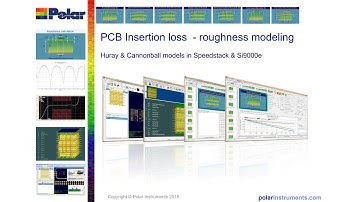 PCB Insertion loss copper roughness modeling - Huray & Cannonball