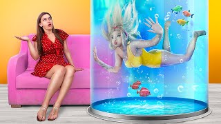 We Build Swimming Pool at Home \/  DIY Pool in the Room!