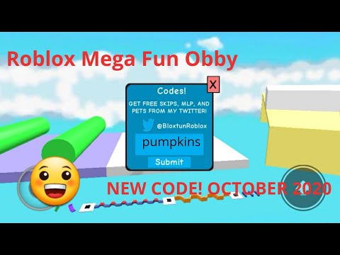 Roblox Mega Fun Obby New Code October 2020 Youtube - roblox mega fun obby codes october 2020