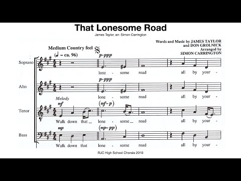 That Lonesome Road (James Taylor, arr  Simon Carrington) RJC High School Chorale 2010
