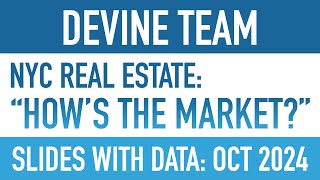 Slides for October 2024: “How’s The Market?”