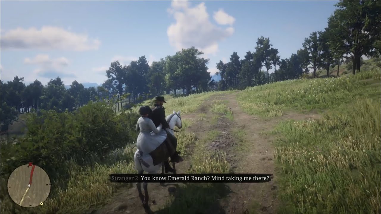 RDR 2- Arthur Morgan Helping A Woman in the Wild - YouTube