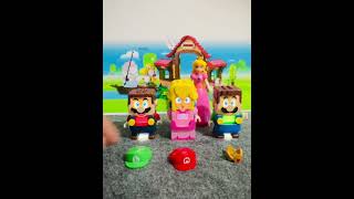 Lego Mario and Lego Peach Want  to returned  their suit #shorts #funny #mario #asmr #toys  #fyp B48