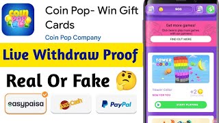 Coin Pop App Real Or Fake | Coin Pop Withdrawal | Coin Pop Payment Proof | Coin Pop Game