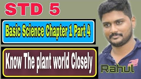 Std 5 || Basic Science Chapter1 Part 4 || Know The plant world Closely || Rahul || #Chapter_Thazhava